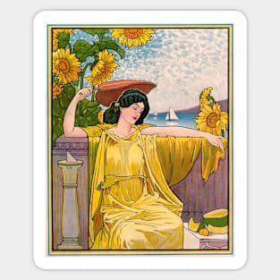 Midsummer Woman 1895 Sticker